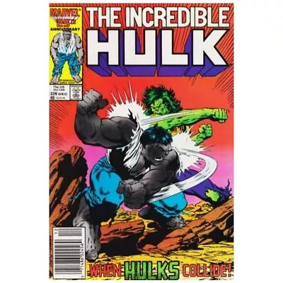 Buy Incredible Hulk (1968 Series) #326 Newsstand In VF Minus Cond. Marvel Comics [m, • 7.93£