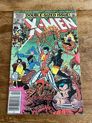 Buy Uncanny X-Men #166 Marvel Comics 1983 1st Appearance Lockheed NEWSSTAND + • 10.39£