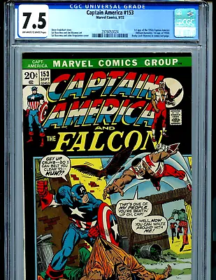 Buy Captain America #153 CGC 7.5 1972 Marvel 1st Nomad Amricons K59 • 152.80£