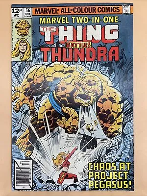 Buy Thing Battles The Marvel #56 Thundra 1979 Two One Comics MARVEL TWO-IN-ONE Pence • 3.99£