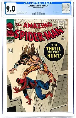 Buy Amazing Spider-Man #34 (Mar 1966, Marvel Comics) CGC 9.0 VF/NM | 3775320002 • 719.56£
