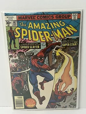 Buy Amazing Spider-Man #167 Marvel Comics 1977 Bronze Age, Boarded • 10.21£
