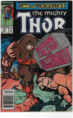 Buy Mighty Thor #411 Marvel Comics 1989 1st Appearance Night Thrasher Newsstand MCU • 35.47£