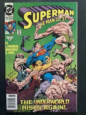 Buy COMIC: SUPERMAN MAN OF STEEL 17 CAMEO DOOMSDAY 1st PRINT 1992 • 22£