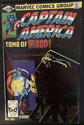 Buy Marvel Comics Captain America #253 Tomb Of Blood January 1981 • 2.36£