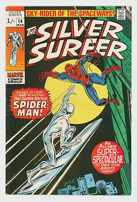 Buy Silver Surfer #14 VFN- 7.5 Versus Spider-Man For First Time • 210£
