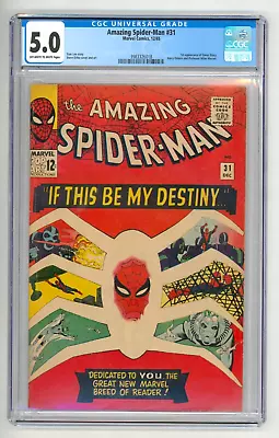 Buy Amazing Spider-Man #31 CGC 5.0 VG-FN First Gwen Stacy And Harry Osborn • 585£