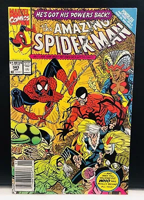 Buy AMAZING SPIDER-MAN  #343 Comic , Marvel Comics Newsstand • 5.65£