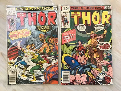 Buy Vintage Marvel Comics Mighty Thor Numbers 275 - 276 1st Sigyn & Red Norvell 1978 • 18.99£