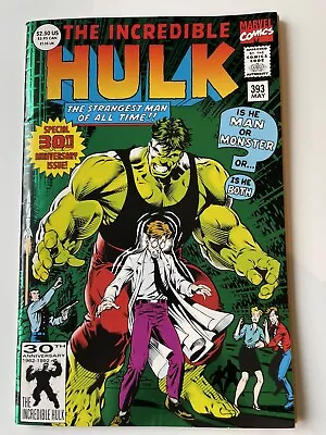 Buy Incredible Hulk # 393 Marvel Comics 30th Anniversary Logo & £1.35 UK On Cover • 5£