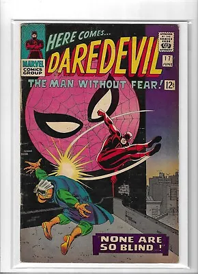 Buy Daredevil # 17 Fine [1966] John Romita Spider-Man Unstamped Cents Copy • 69.95£