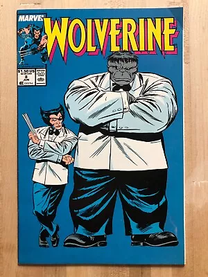 Buy Wolverine #8 1989 Marvel Iconic Buscema Joe Fix It Cover ; Liefeld Back Cover • 51.76£