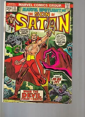 Buy Marvel Spotlight # 13  Fn Cond.  Son Of Satan   1974 Bagged & Boarded • 11.82£