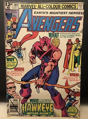 Buy The Avengers #189 Comic Marvel Comics Reader Copy • 0.99£