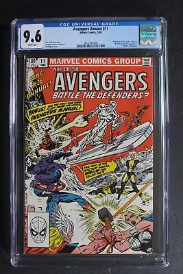 Buy Avengers Annual 11 Vs DEFENDERS Battle-2 1982 Thor Nebulon Silver Surfer CGC 9.6 • 57.57£