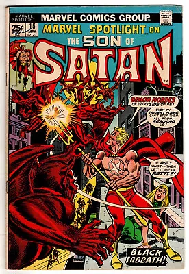 Buy Marvel Spotlight #15 - The Son Of Satan - Black Sabbath! • 7.52£