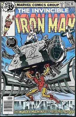 Buy Invincible Iron Man #116 Nov 1978 - Mid Grade Key Issue Death Of Count Nefaria • 3.96£