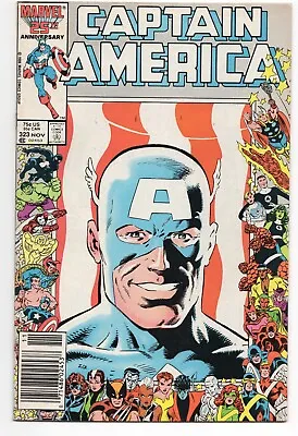 Buy Captain America #323 Newsstand 1986 Marvel VF (7.0-8.5) • 16.09£