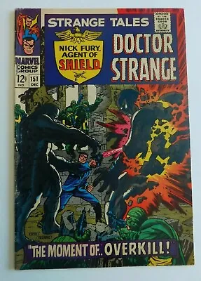 Buy Strange Tales #151  Nick Fury Dr Strange  1966  Marvel Comics  Fine Plus (F+) • 23.99£