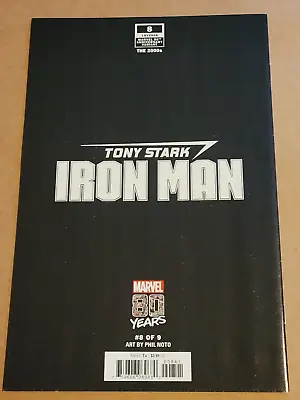 Buy TONY STARK IRON MAN #8 Marvel 80th Anniversary LGY #608 - Noto Variant 2019 • 7.99£