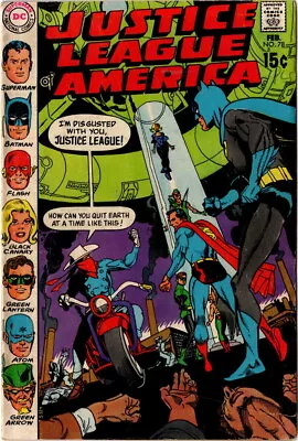 Buy Justice League Of America, No 78, 1970 Vintage DC Comic, BETTER GRADE • 13.60£