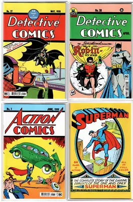 Buy Detective Comics #27 & #38 Action Comics #1 & Superman #1 Facsimile SET Lot 2022 • 31.97£