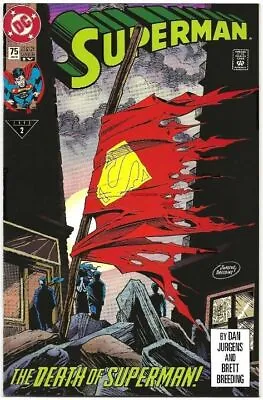 Buy Superman #75 (1993) Vintage Key Comic, Death Of Superman, Death Of Doomsday • 14.23£