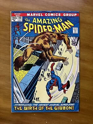 Buy Amazing Spider-Man #110 1st Appearance The Gibbon In FN/VF Stan Lee John Romita • 43.48£