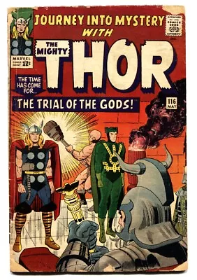 Buy JOURNEY INTO MYSTERY #116 Comic Book 1965-LOKI   THOR Marvel • 25.49£