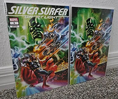 Buy Silver Surfer Ghost Light #5 Exclusive Felipe Massafera Trade/Virgin Variant Set • 32.16£