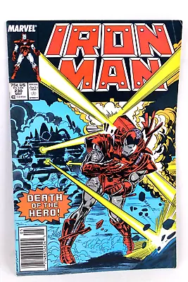 Buy Invincible Iron Man #230 Firepower 1st App UPC Newsstand 1988 Marvel Comic VG- • 2.65£