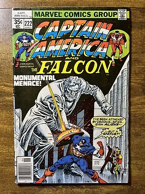 Buy Captain America 222 Ernie Chan Cover 1st App Animus Marvel Comics 1978 Vintage • 3.13£