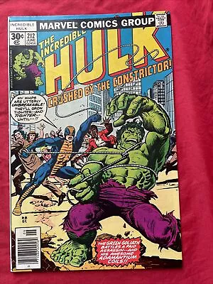 Buy The Incredible Hulk #212, Jun 1977, The Constrictor  • 37.13£