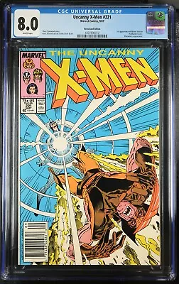 Buy Uncanny X-Men 221 (1987 Marvel) CGC 8.0 1st Mister Sinister Appearance Newsstand • 40.15£