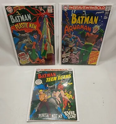 Buy 1968 Brave And The Bold # 76 #82 #83 Batman & Plastic Man & Aquaman & Teen Titan • 31.22£