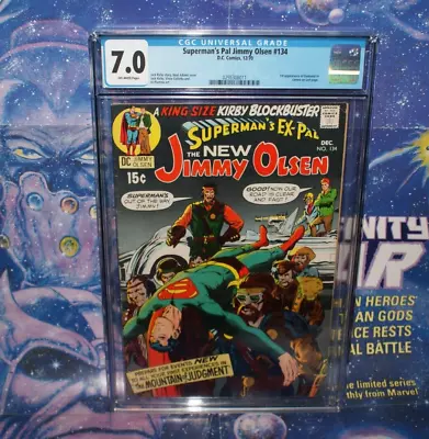 Buy DC Jimmy Olsen #134 CGC 7.0 1st App Darkseid Cameo • 177.89£