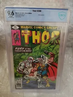 Buy THE MIGHTY THOR 288 NM+ 9.6 ⛓️1st App One Above All⛓️High Grade Marvel CBCS Cgc • 117.95£