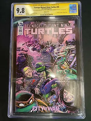 Buy Teenage Mutant Ninja Turtles #95 Eastman B Cover CGC 9.8 Signed X3 TMNT IDW • 157.67£