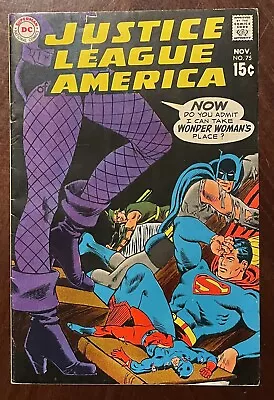 Buy Justice League Of America #75 1969 1st App. Dinah Laurel Lance Black Canary • 80.05£