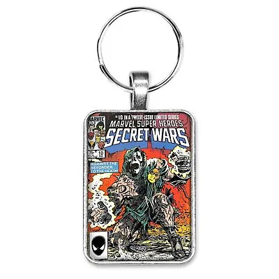 Buy Marvel Super-Heroes Secret Wars #10 DOCTOR DOOM Cover Key Ring Or Necklace Comic • 10.24£