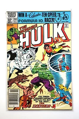 Buy Incredible Hulk #265 Nov 1981 ~First App. Of The Rangers And Firebird~ Newsstand • 14.27£