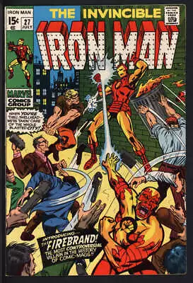 Buy Iron Man #27 7.0 // 1st Appearance Of Firebrand Marvel Comics 1970 • 39.53£