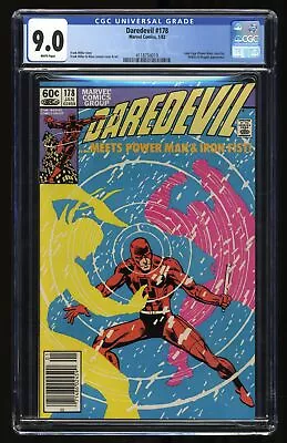 Buy Daredevil #178 CGC VF/NM 9.0 White Pages Newsstand Variant Luke Cage Iron Fist! • 36.28£
