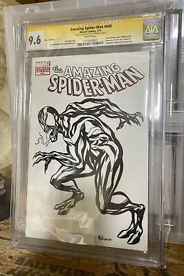 Buy Amazing Spider-Man #648 Sketch Cover Venom By Mike McKone CGC SS 9.6 1/1 Art • 199.16£