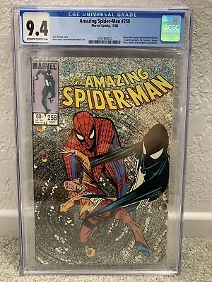 Buy Amazing Spider-Man #258 CGC 9.4 1st Bombastic Bag Man And Suit Is Venom!🔑 • 86.92£