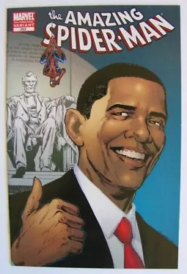 Buy Amazing Spider-Man 583 5th Printing Variant Featuring President Obama  • 6£