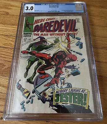 Buy Daredevil #42 CGC 3.0 (1968) Marvel Comics 1st Appearance Jester • 44.17£