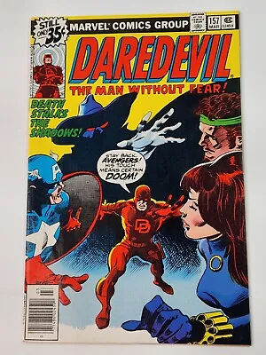 Buy Daredevil 157 NEWSSTAND Captain America Black Widow Hercules Bronze Age 1979 • 9.51£