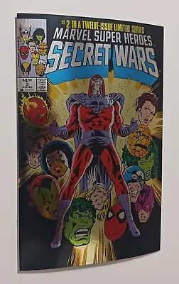 Buy Marvel Super Heroes Secret Wars #2 Comic Facsimile Reprint Foil Variant Nm • 7.18£