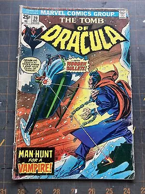 Buy Vintage Marvel Comics Group The Tomb Of Dracula Issue 20 VG • 11.85£